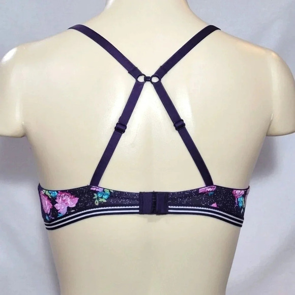 34B Xhilaration Cotton T-Shirt Convertible UW Bra Purple‎ NWT - Picture 4 of 7